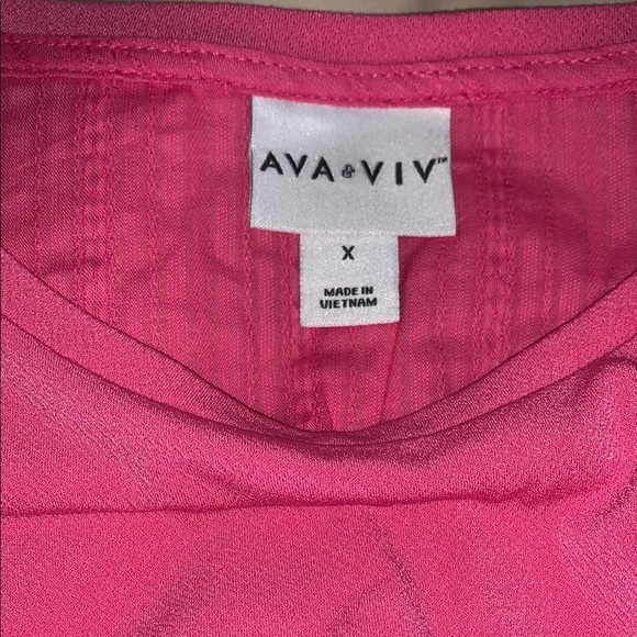 BNWT Ava & Viv Pink Women's Top - Picture 10 of 10